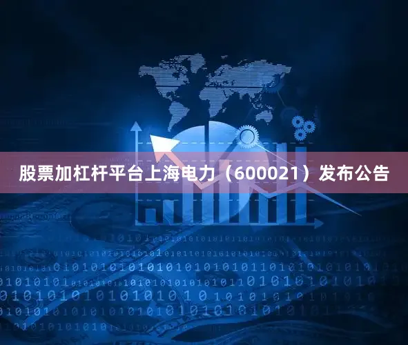 股票加杠杆平台上海电力（600021）发布公告